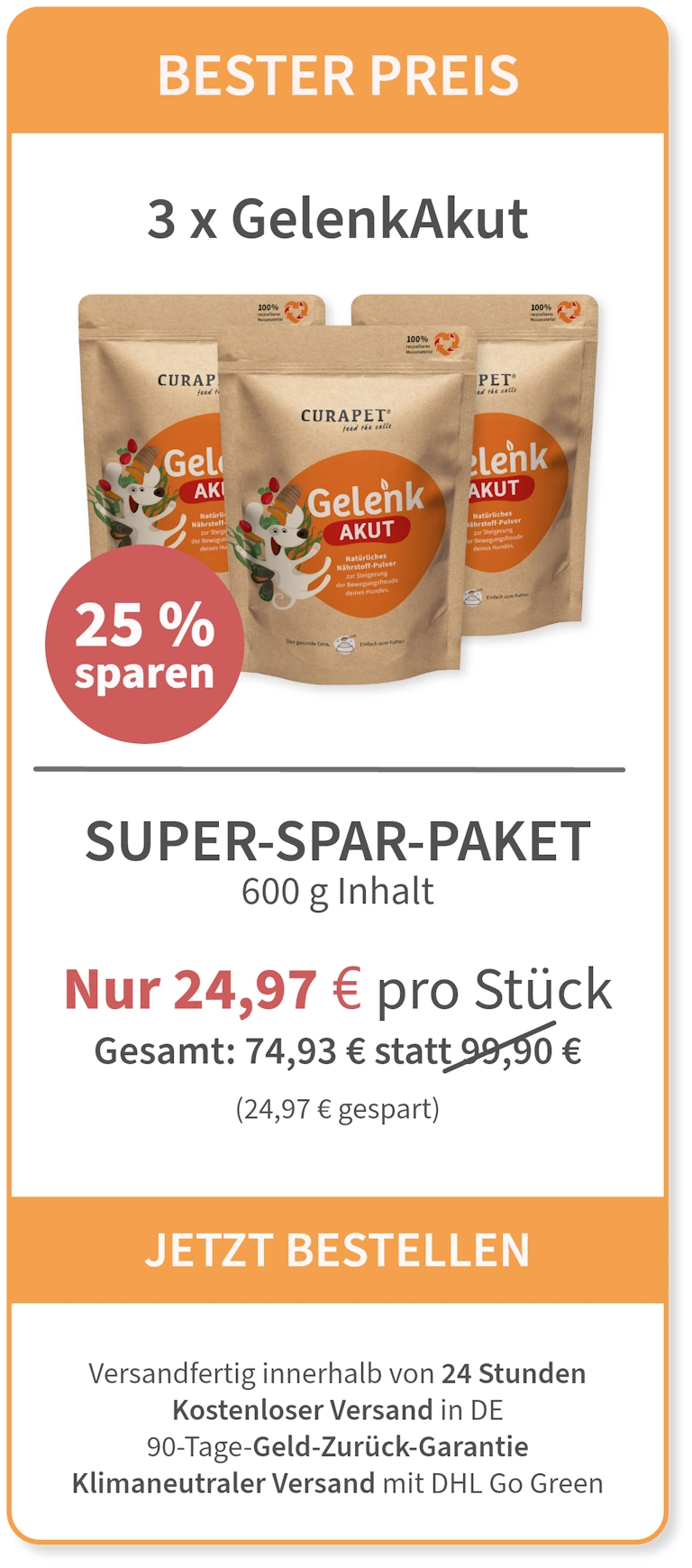 Gelenk Akut Super Spar Paket 24,97 mobil